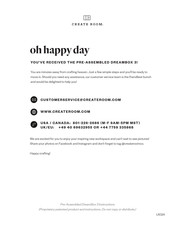 Create Room DREAMBOX 3 Manual