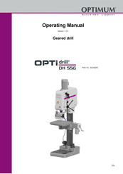 Optimum OPTidrill DH 55G Operating Manual
