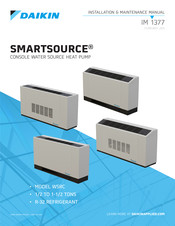 Daikin SMARTSOURCE WSRC Installation & Maintenance Manual