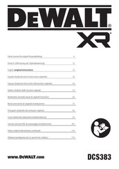 DeWalt DCS383 Original Instructions Manual