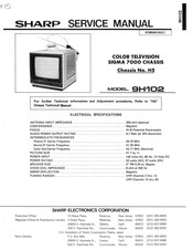 Sharp 9H102 Service Manual