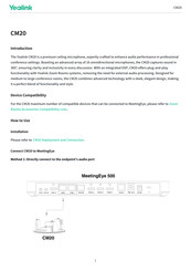 Yealink CM20 Manual