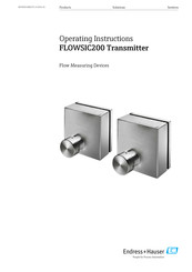 Endress+Hauser FLOWSIC200 Operating Instructions Manual