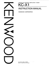 Kenwood KC-X1 Instruction Manual