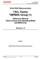 Toshiba TXZ+ TMPM4K Series Reference Manual