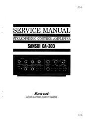 Sansui CA-303 Service Manual
