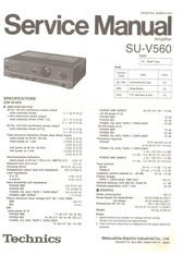 Technics su-v560 Service Manual