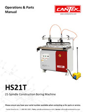Cantek HS21T Operations & Parts Manual