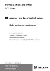 Becker SC211A-II Manual
