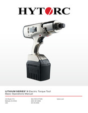 Hytorc LITHIUM II LST Basic Operation Manual