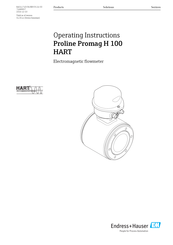Endress+Hauser Proline Promag H 100 HART Operating Instructions Manual