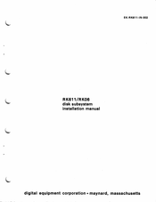 Digital Equipment RK611-FC Installation Manual