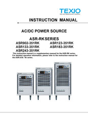 TEXIO ASR123-351RK Instruction Manual