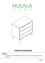 HULALA HOME ACHM1303D Manual
