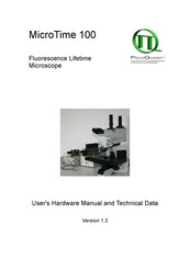 PicoQuant MicroTime 100 User Manual And Technical Data