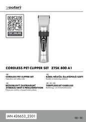 Zoofari ZTSK 800 A1 Operation And Safety Notes