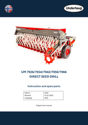 Underhaug UM 7966 Instruction And  Spare Parts Manual