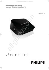 Philips HMP2000/05 User Manual