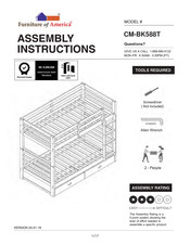 Furniture of America CM-BK588T Assembly Instructions Manual