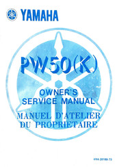 Yamaha PW50K 1982 Owner's Service Manual