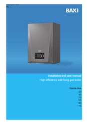 Baxi Quinta Ace 65 Installation And User Manual