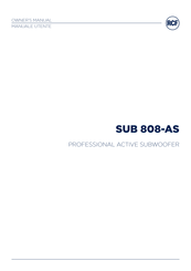 Rcf SUB 808-AS Owner's Manual