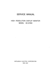 Mitsubishi Electric XC-3725C Service Manual