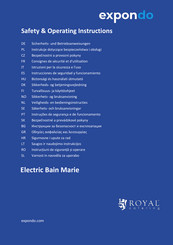 Royal Catering expondo RCBM-4 Safety & Operating Instructions Manual