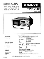 Sanyo TPM 2140 Service Manual