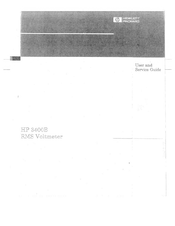 HP 3400B User's And Service Manual