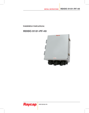 Raycap RDIDC-9181-PF-48 Install Instructions Manual