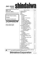 Shindaiwa DGW400DM Owner's And Operator's Manual