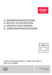 Amica TXB 124 STEAM Instruction Manual