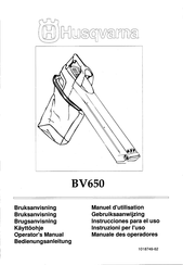 Husqvarna BV650 Operator's Manual