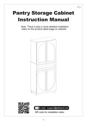 Allstand Pantry Storage Cabinet Instruction Manual