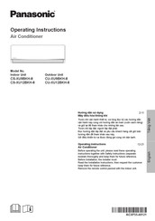 Panasonic CS-U12BKH-8 Operating Instructions Manual
