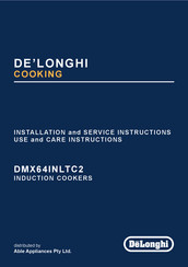 DeLonghi DMX64INLTC2 Installation And Service Instructions Manual