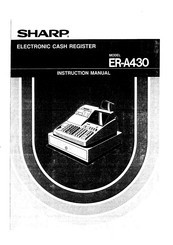 Sharp ER-A430 Instruction Manual