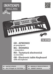 Bontempi iPlay 12 3730 Owner's Manual