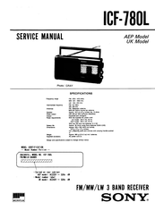 Sony ICFF-780L Service Manual