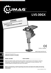 Lumag LVS-30GX Original Operating Instructions