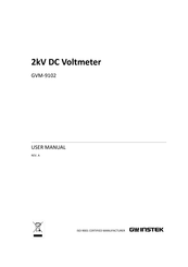 GW Instek GVM-9102 User Manual