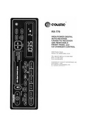 Coustic RX-779 User Manual