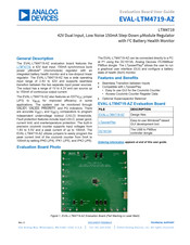 Analog Devices EVAL-LTM4719-AZ User Manual