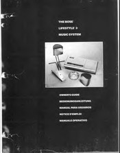 Bose Lifestyle 3 Owner's Manual