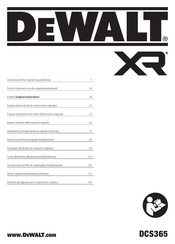 DeWalt DCS365 Original Instructions Manual