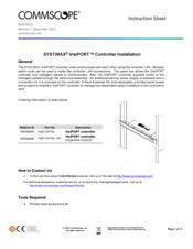 CommScope SYSTIMAX VisiPORT VisiP-CNTRL- AR Instruction Sheet