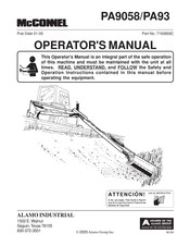 Alamo Industrial McConnel PA9058 Operator's Manual
