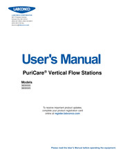 Labconco PuriCare 3830020 User Manual