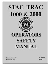 Morbark STAC TRAC 2000 Operators Safety Manual